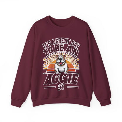 Adult Crewneck Sweatshirt \ It's a Great Day to be an Aggie! \ GDA3