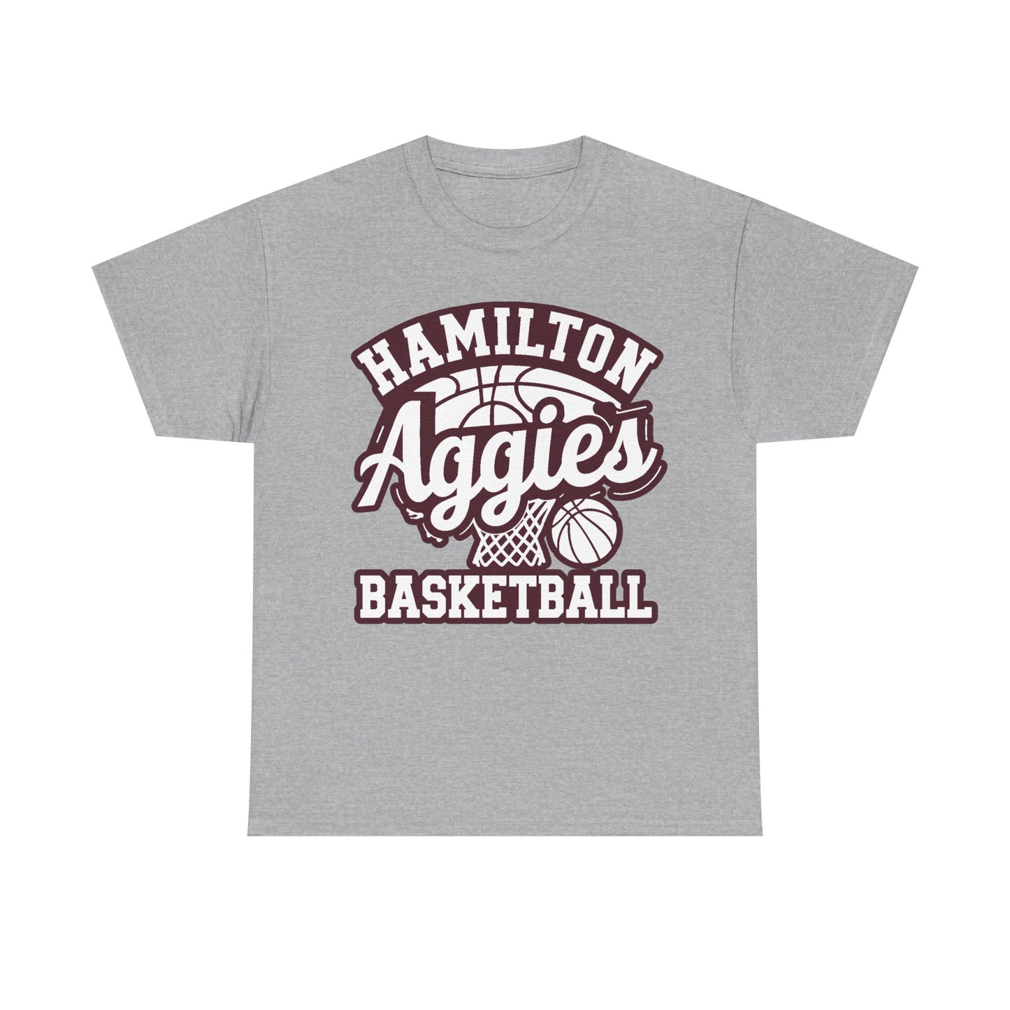 Adult Tee \ Hamilton Aggies Basketball \ HABKG1