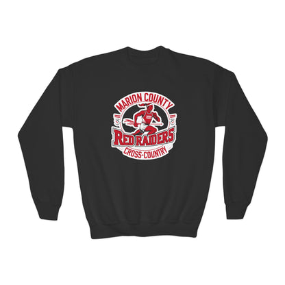 Youth Crewneck Sweatshirt \ Marion County Red Raiders Cross-Country \ MCCC2