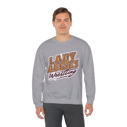 Adult Crewneck Sweatshirt \ Hamilton Aggies Wrestling \ HAWG3