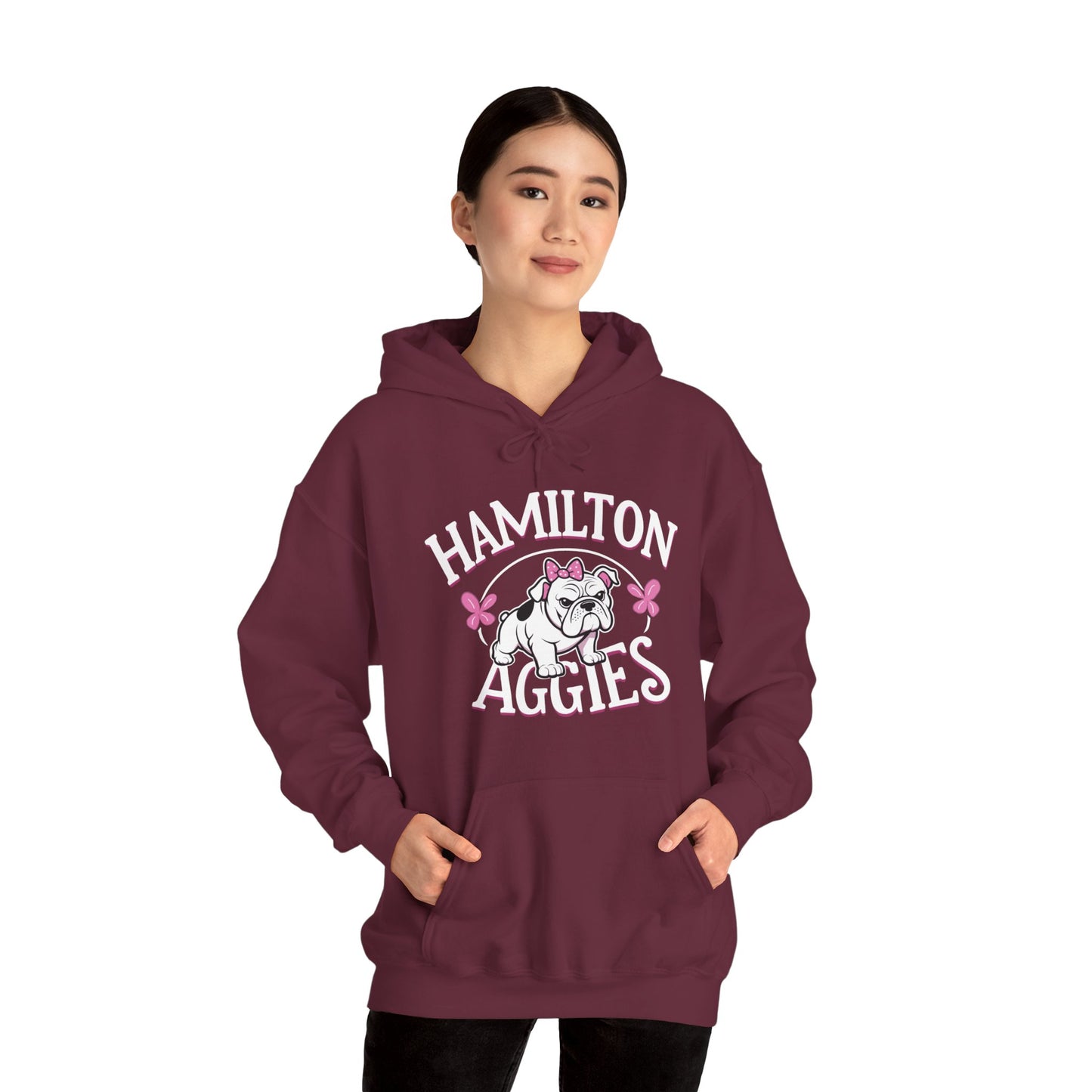 Adult Hoodie Sweatshirt \ Hamilton Aggies \ HAG4