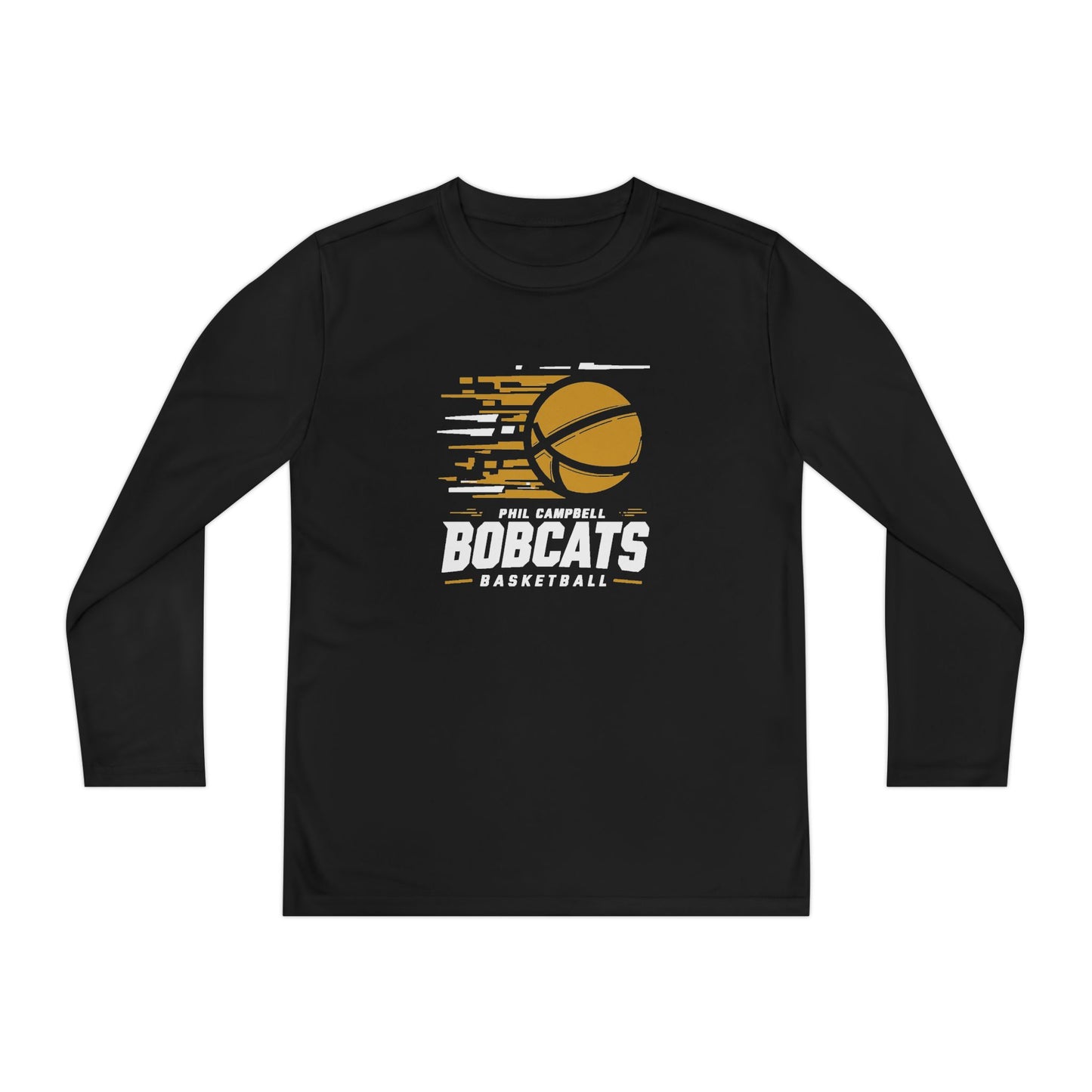 Youth Long Sleeve Tee \ Phil Campbell Bobcats Basketball \ PCBBK2