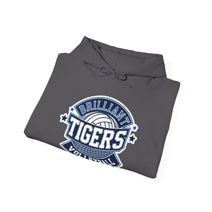 Adult Hoodie Sweatshirt \ Brilliant Tigers Volleyball \ BTV1