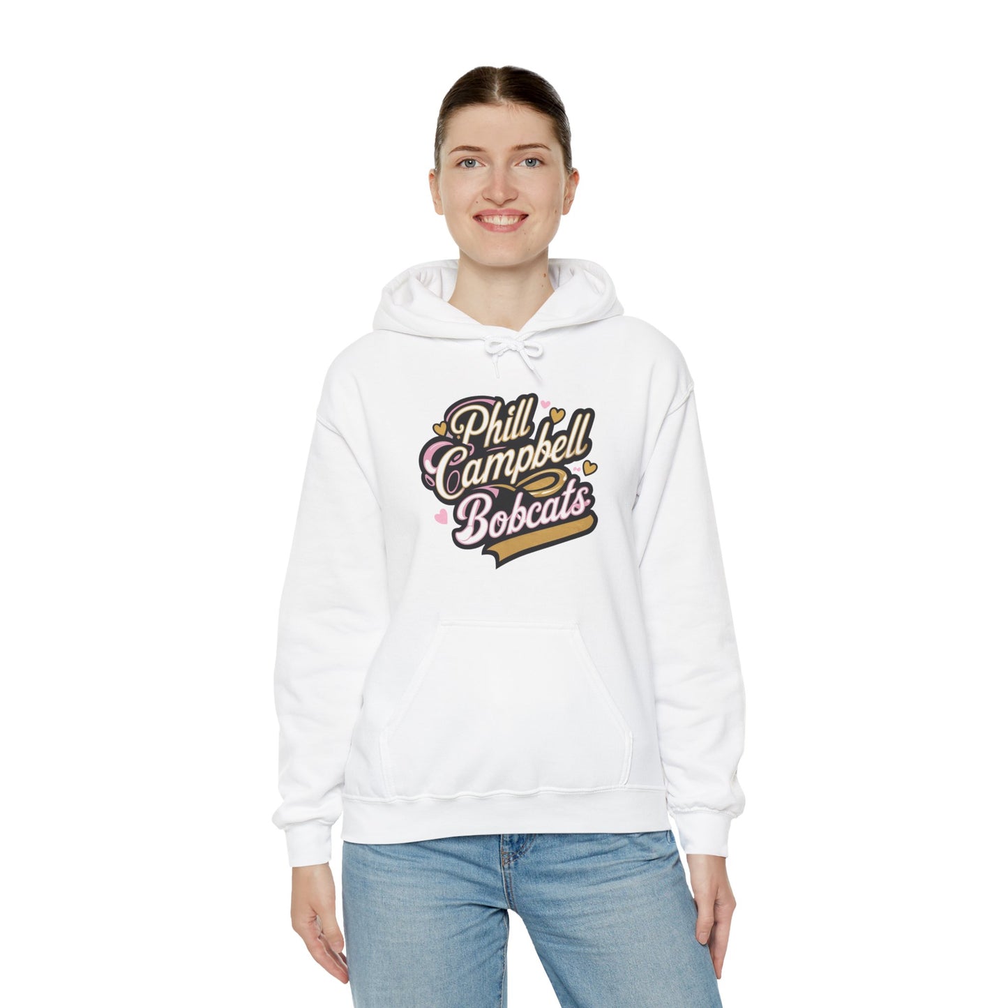Adult Hoodie Sweatshirt \ Phill Campbell Bobcats \ PCBG1