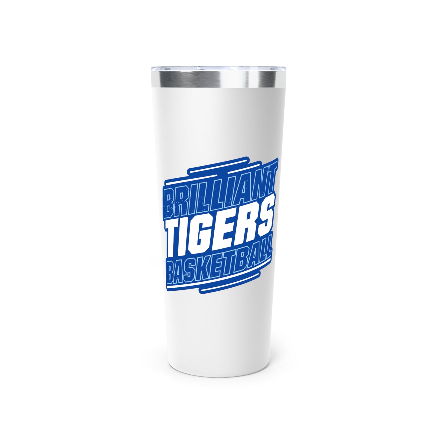 22oz Copper Insulated Tumbler \ Brilliant Tigers Basketball \ BTBK2