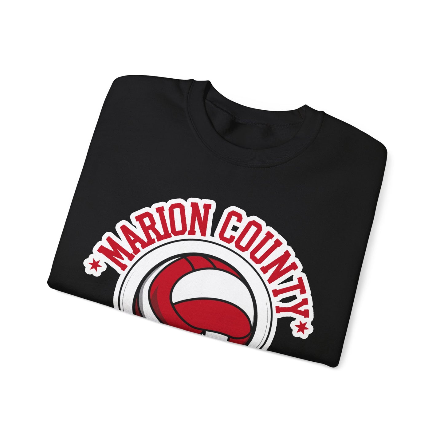 Adult Crewneck Sweatshirt \ Marion County Red Raiders Volleyball \ MCV1