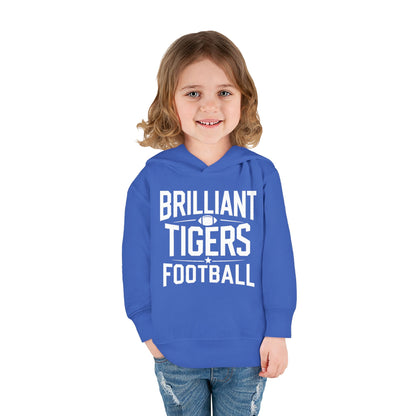 Toddler Hoodie Sweatshirt \ Brilliant Tigers Football \ BTF1