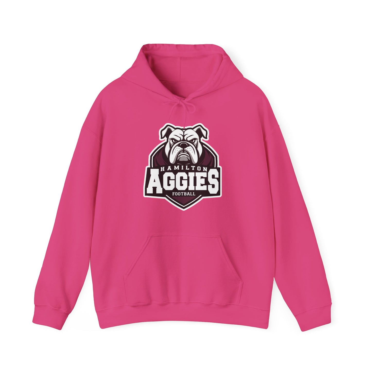 Adult Hoodie Sweatshirt \ Hamilton Aggies Football \ HAF2