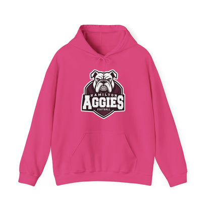 Adult Hoodie Sweatshirt \ Hamilton Aggies Football \ HAF2