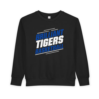 Toddler Crewneck Sweatshirt \ Brilliant Tigers Basketball \ BTBK2