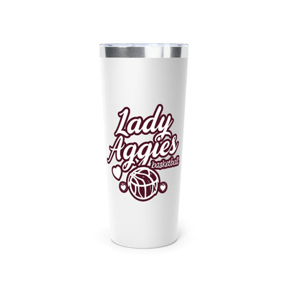 22oz Copper Insulated Tumbler \ Hamilton Aggies Basketball \ HABBG2
