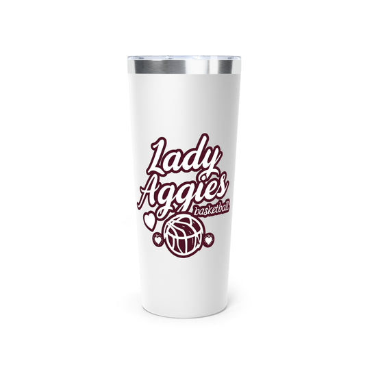 22oz Copper Insulated Tumbler \ Hamilton Aggies Basketball \ HABBG2