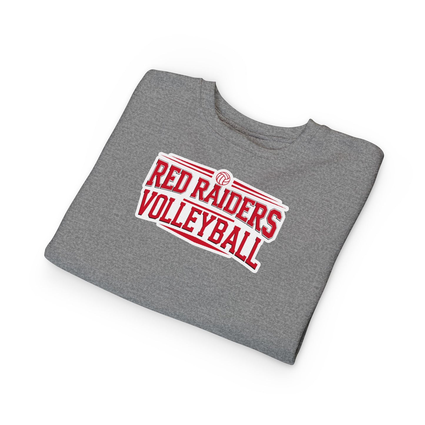 Toddler Crewneck Sweatshirt \ Marion County Red Raiders Volleyball \ MCV2