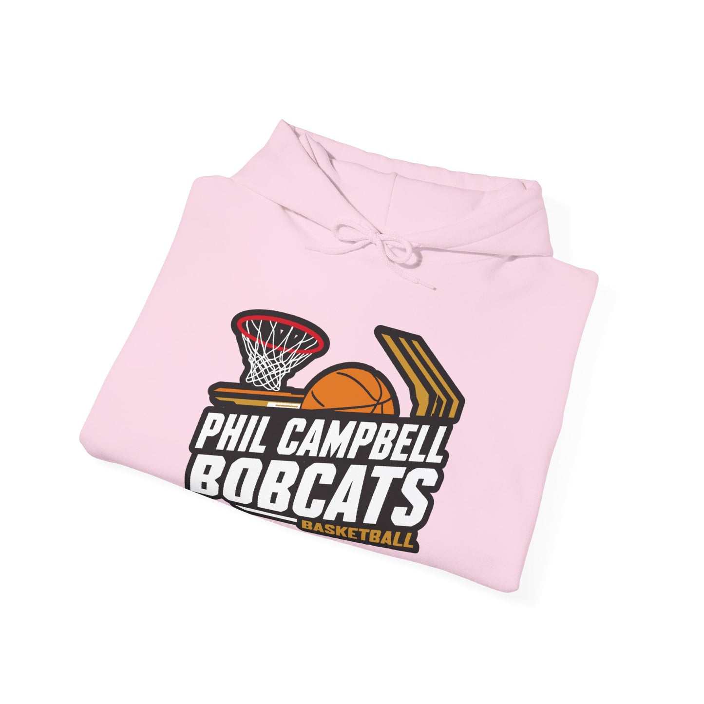 Adult Hoodie Sweatshirt \ Phil Campbell Bobcats Basketball \ PCBBK1