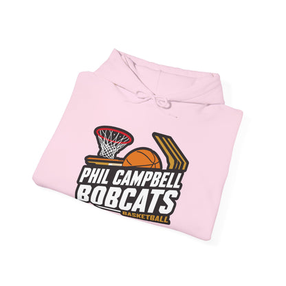 Adult Hoodie Sweatshirt \ Phil Campbell Bobcats Basketball \ PCBBK1