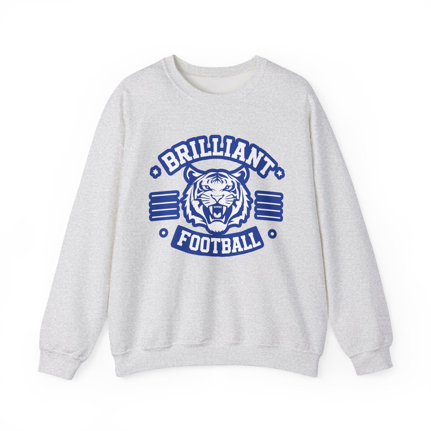 Adult Crewneck Sweatshirt \ Brilliant Tigers Football \ BTF2