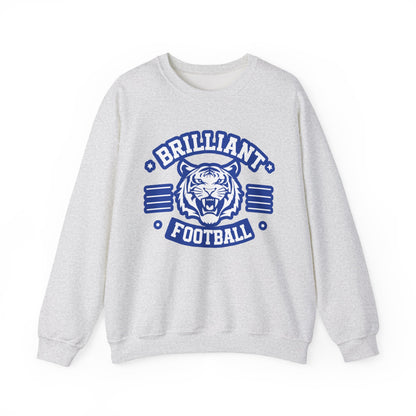 Adult Crewneck Sweatshirt \ Brilliant Tigers Football \ BTF2