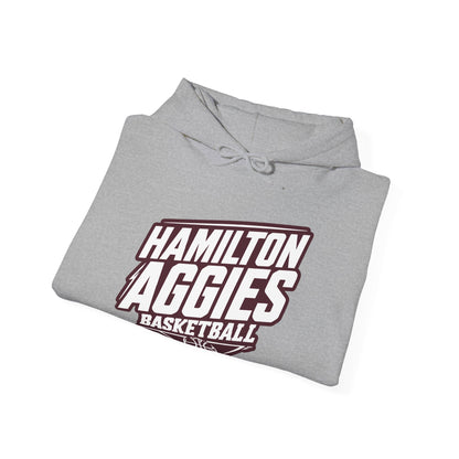 Adult Hoodie Sweatshirt \ Hamilton Aggies Basketball \ HABB2