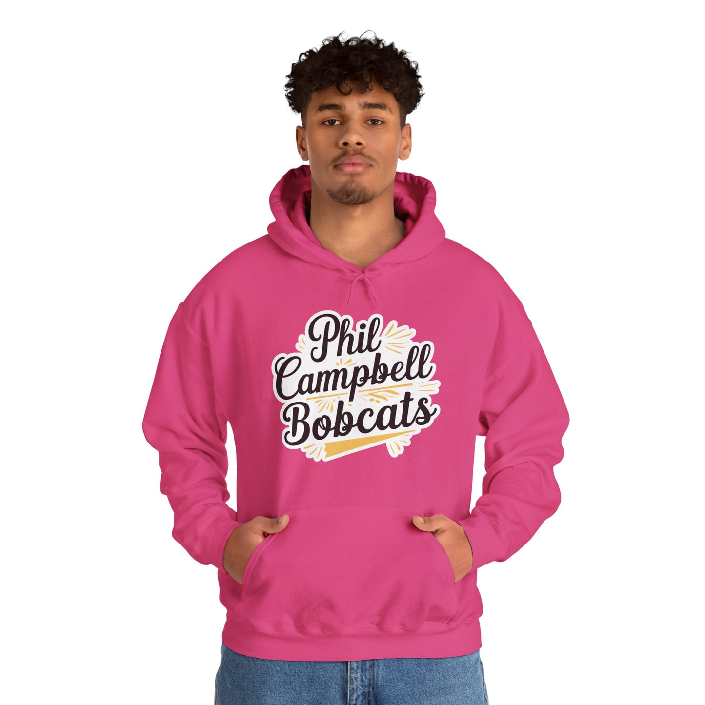 Adult Hoodie Sweatshirt \ Phil Campbell Bobcats \ PCBG2