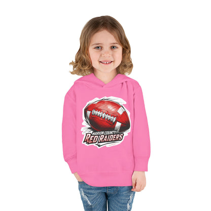 Toddler  Hoodie Sweatshirt \ Marion County Red Raiders Football \ MCF1