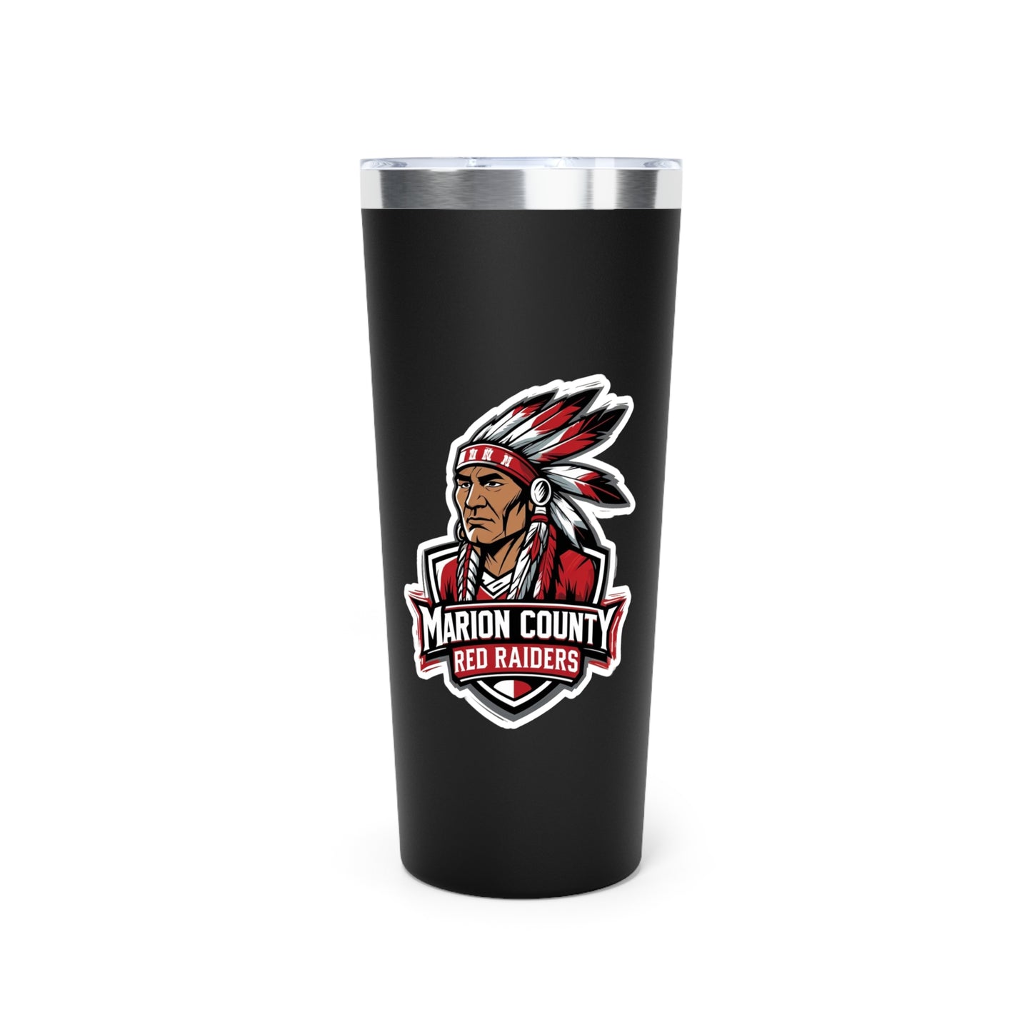 22oz Copper Insulated Tumbler \ Marion County Red Raiders \ MC2