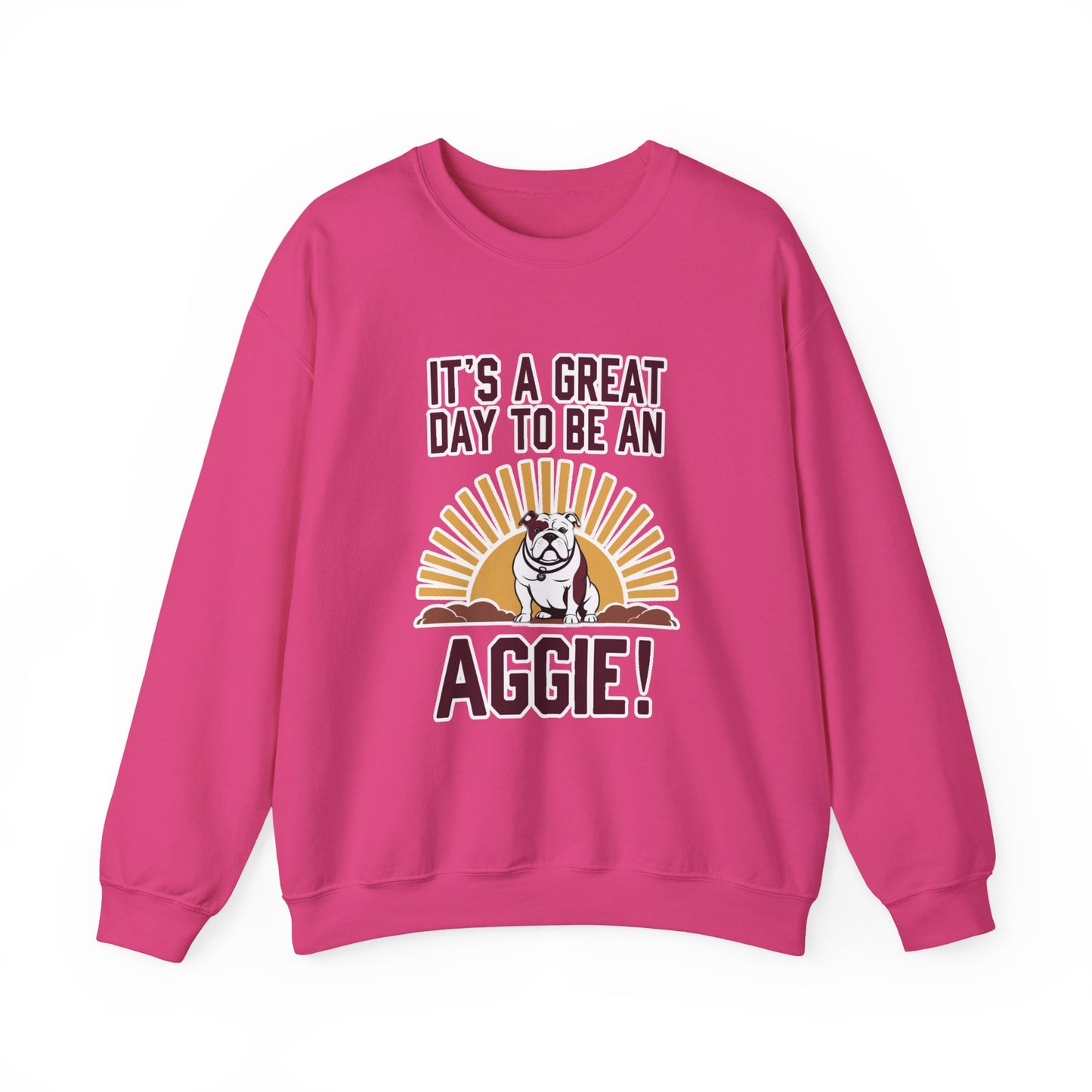 Adult Crewneck Sweatshirt \ It's a Great Day to be a Aggie! \ GDA4