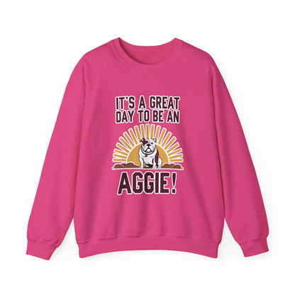 Adult Crewneck Sweatshirt \ It's a Great Day to be a Aggie! \ GDA4