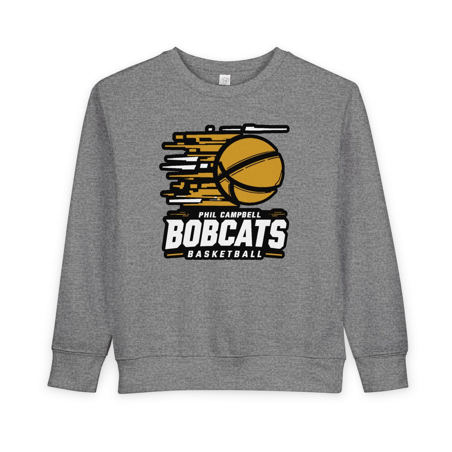 Toddler Crewneck Sweatshirt \ Phil Campbell Bobcats Basketball \ PCBBK2