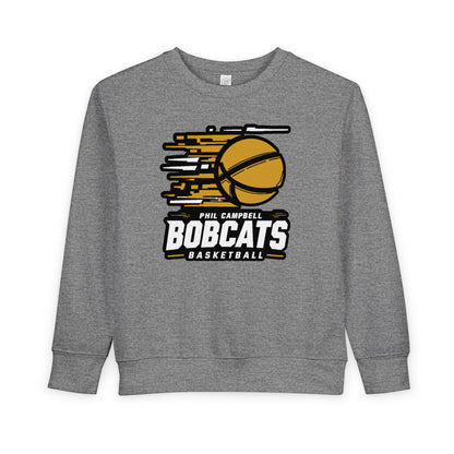 Toddler Crewneck Sweatshirt \ Phil Campbell Bobcats Basketball \ PCBBK2