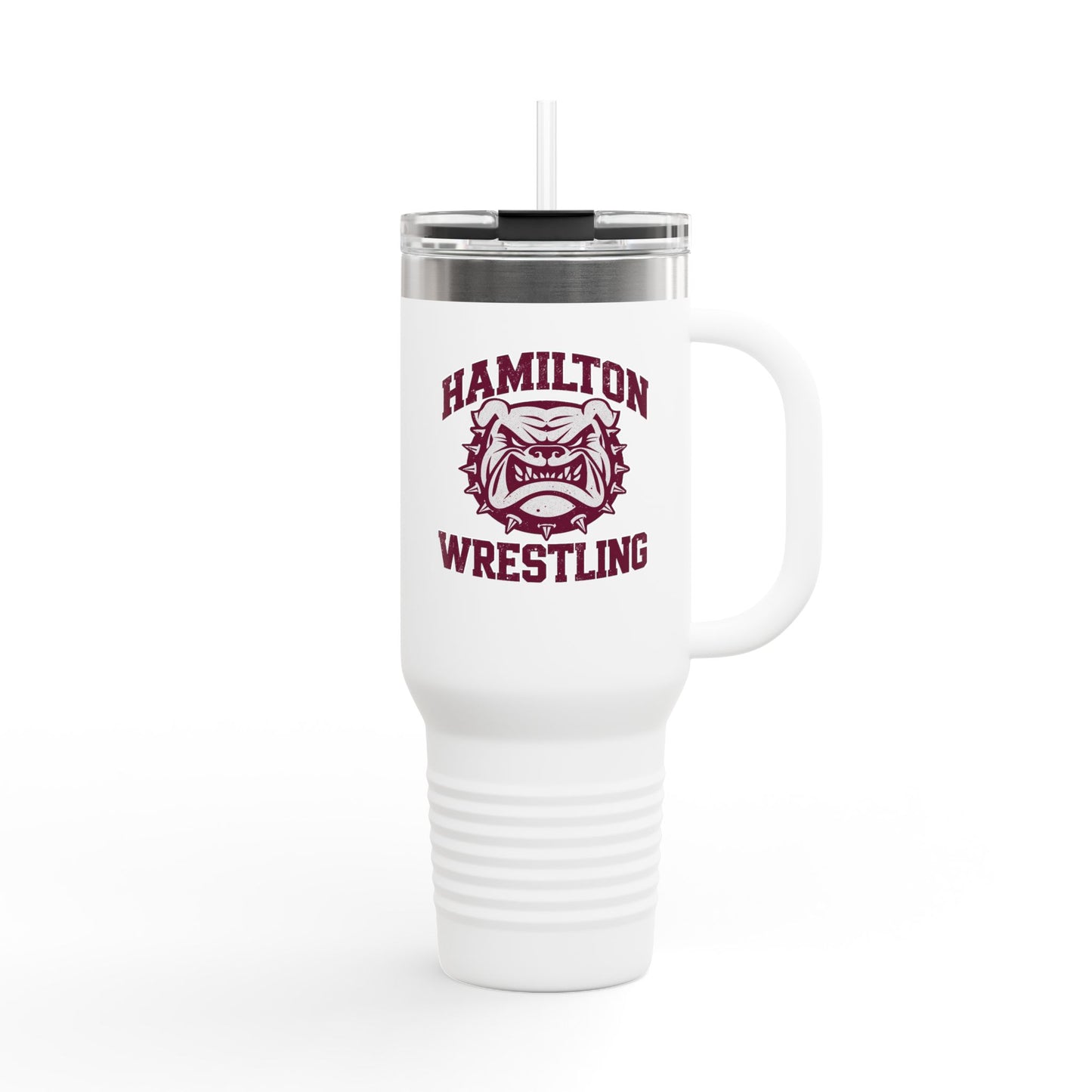 40oz Insulated Tumbler \ Hamilton Aggies Wrestling \ HAW2