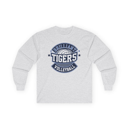 Adult Long Sleeve Tee \ Brilliant Tigers Volleyball \ BTV1