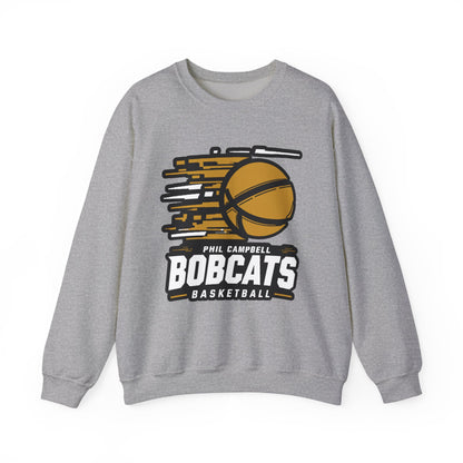 Adult Crewneck Sweatshirt \ Phil Campbell Bobcats Basketball \ PCBBK2