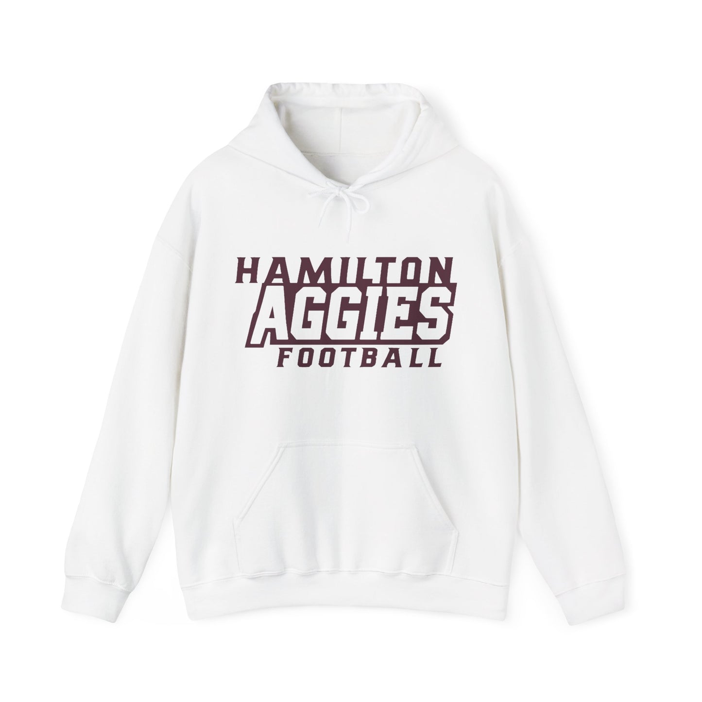 Adult Hoodie Sweatshirt \ Hamilton Aggies Football \ HAF1
