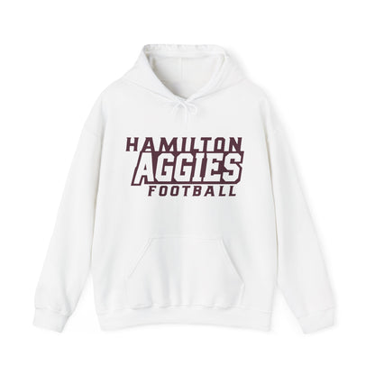 Adult Hoodie Sweatshirt \ Hamilton Aggies Football \ HAF1