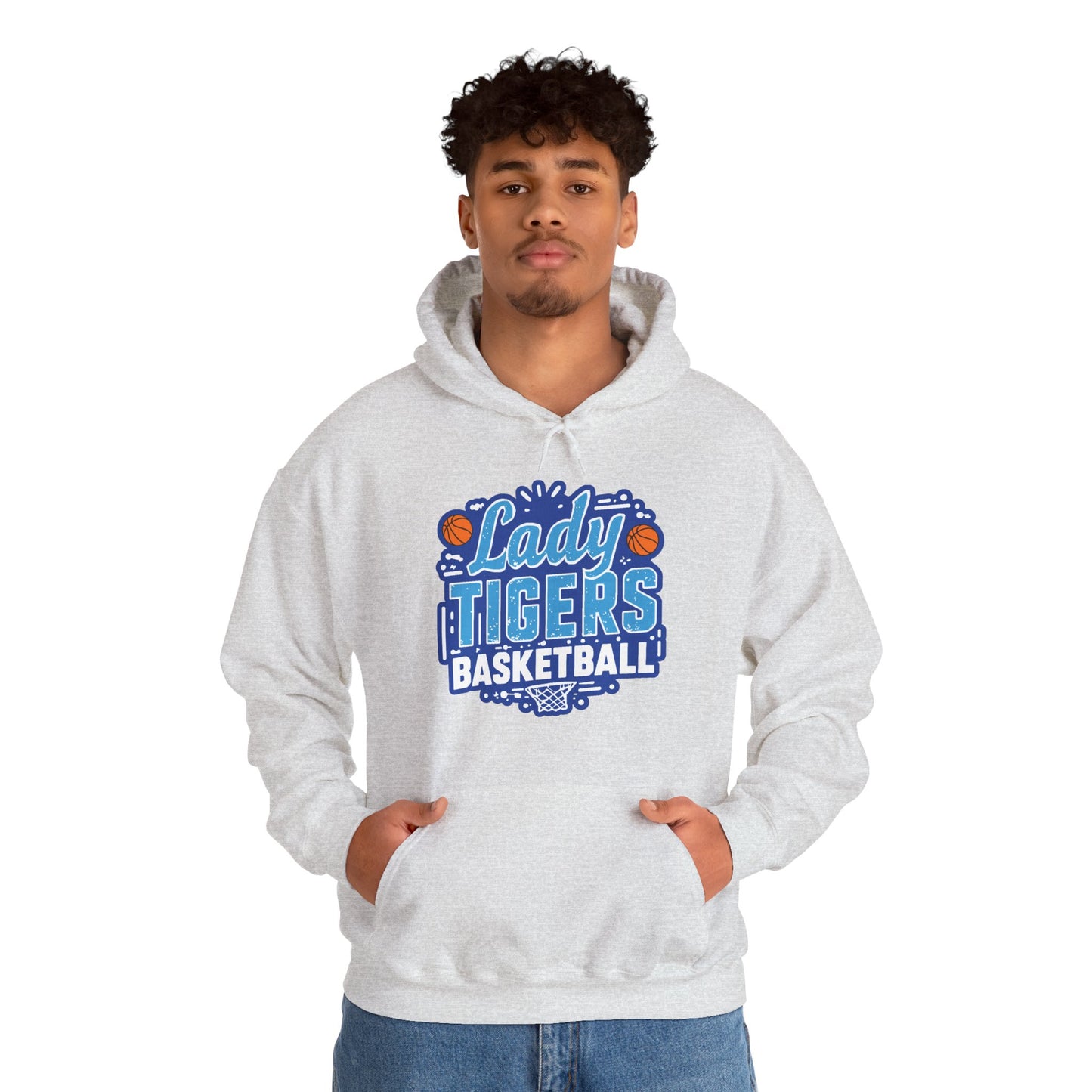 Adult Hoodie Sweatshirt \ Brilliant Tigers Basketball \ BTBKG1
