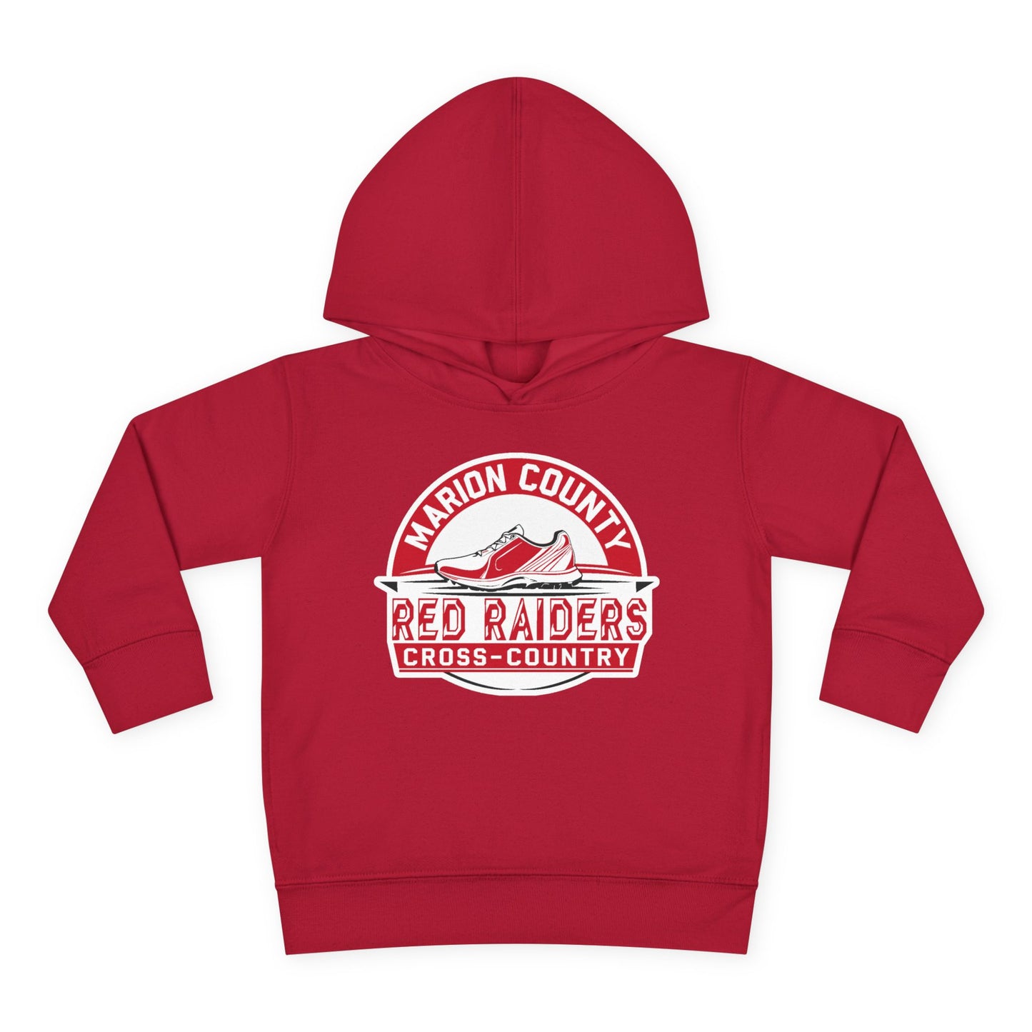Toddler Hoodie Sweatshirt \ Marion County Red Raiders Cross-Country \ MCCC1