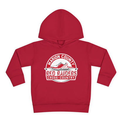 Toddler Hoodie Sweatshirt \ Marion County Red Raiders Cross-Country \ MCCC1