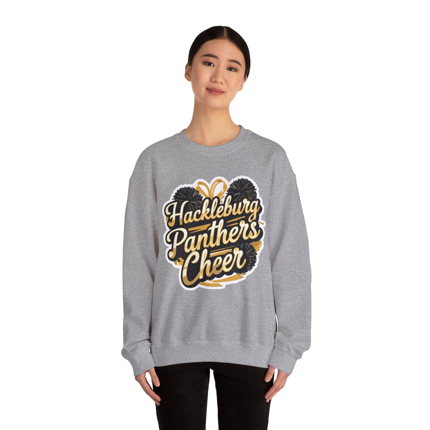 Adult Crewneck Sweatshirt \ Hackleburg Panthers Cheer \ HPC2