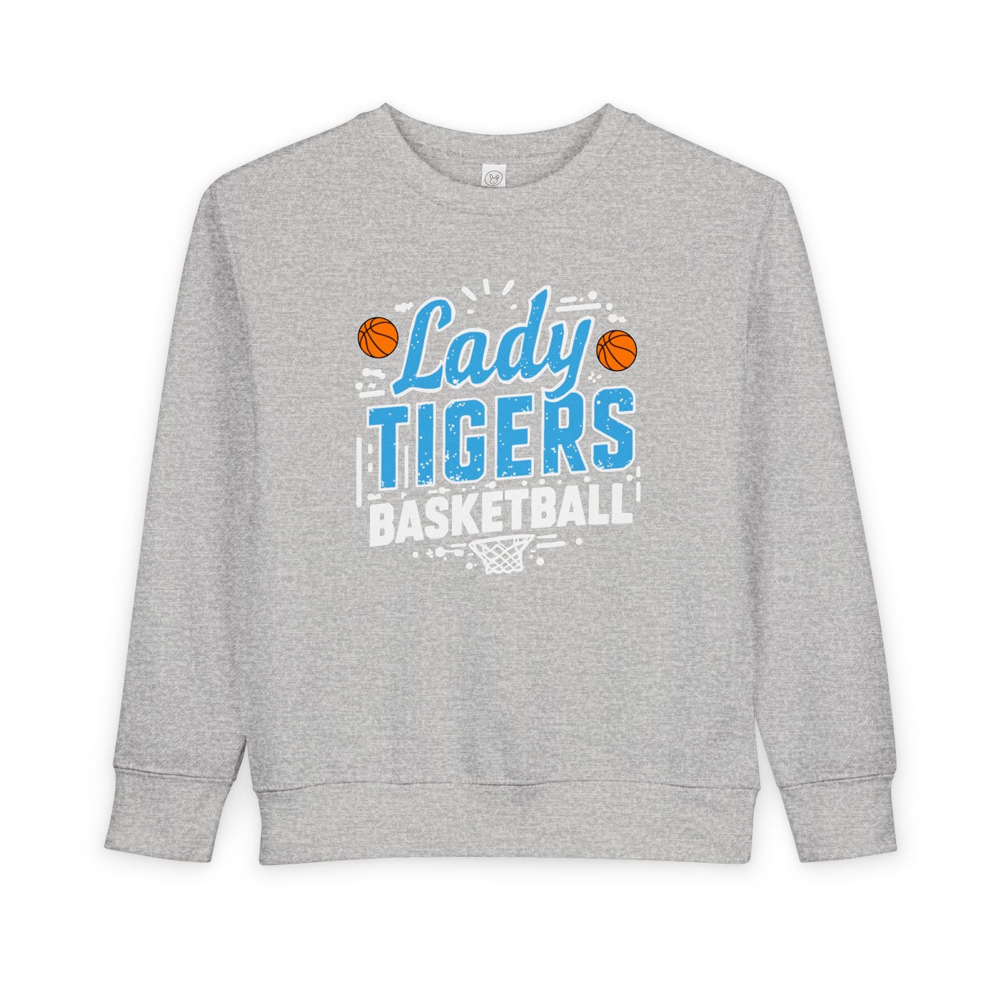 Toddler Crewneck Sweatshirt \ Brilliant Tigers Basketball \ BTBKG1