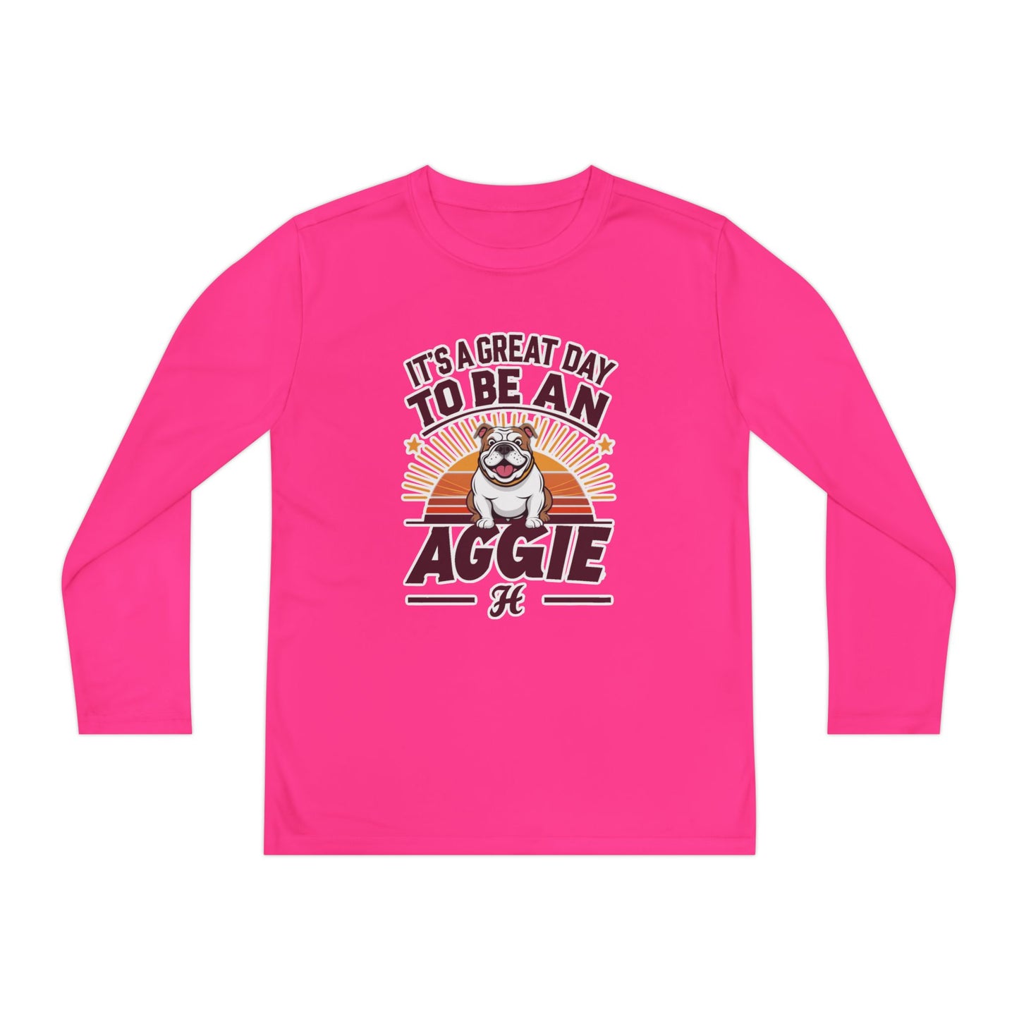 Youth Long Sleeve Tee \ It's a Great Day to Be an Aggie! \ GDA2