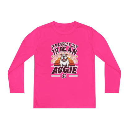 Youth Long Sleeve Tee \ It's a Great Day to Be an Aggie! \ GDA2