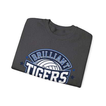 Adult Crewneck Sweatshirt \ Brilliant Tigers Volleyball \ BTV1