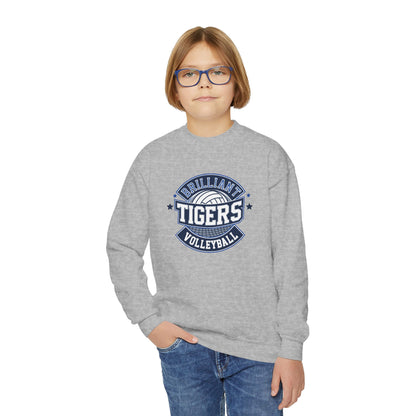 Youth Crewneck Sweatshirt \ Brilliant Tigers Volleyball \ BTV1
