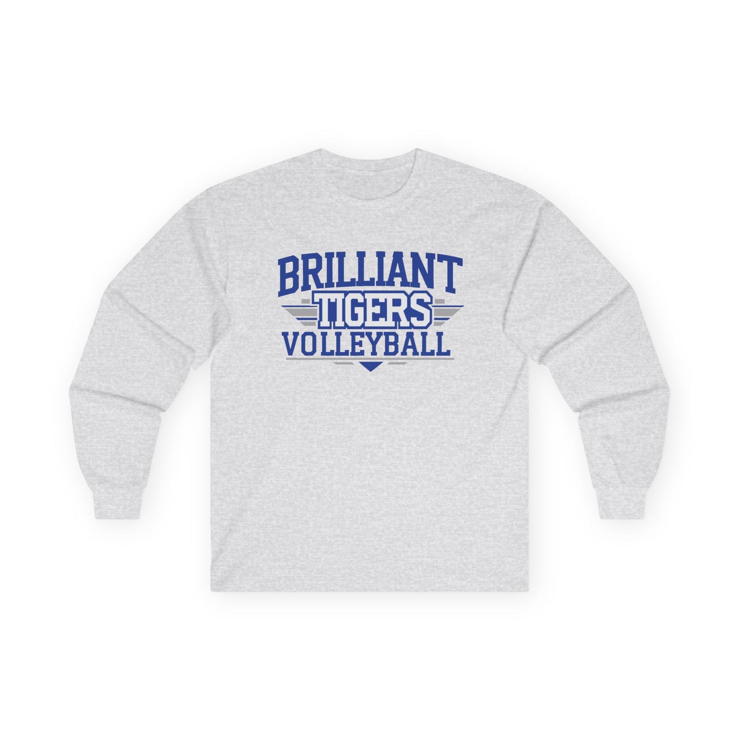 Adult Long Sleeve Tee \ Brilliant Tigers Volleyball \ BTV2