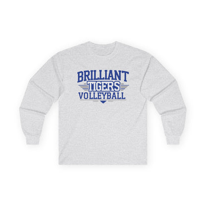 Adult Long Sleeve Tee \ Brilliant Tigers Volleyball \ BTV2