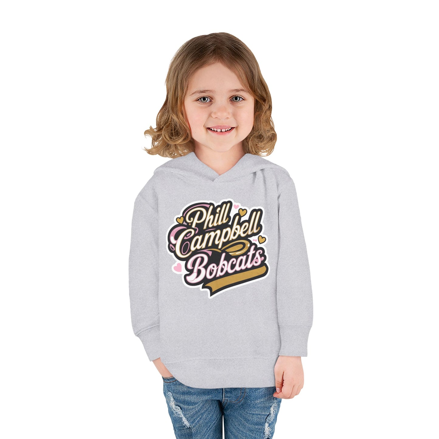 Toddler Hoodie Sweatshirt \ Phill Campbell Bobcats \ PCBG1