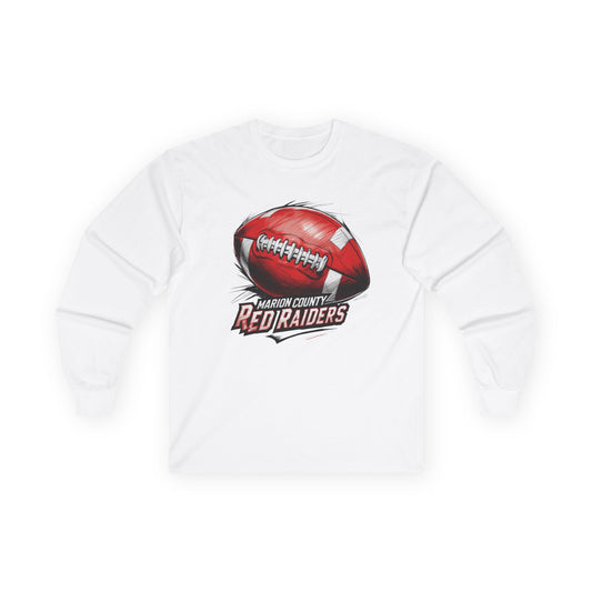 Adult Long Sleeve Tee \ Marion County Red Raiders Football \ MCF1