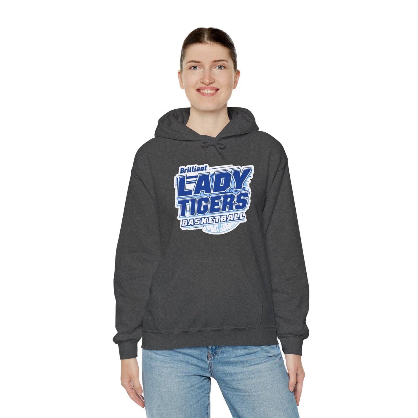 Adult Hoodie Sweatshirt \ Brilliant Tigers Basketball \ BTBKG2