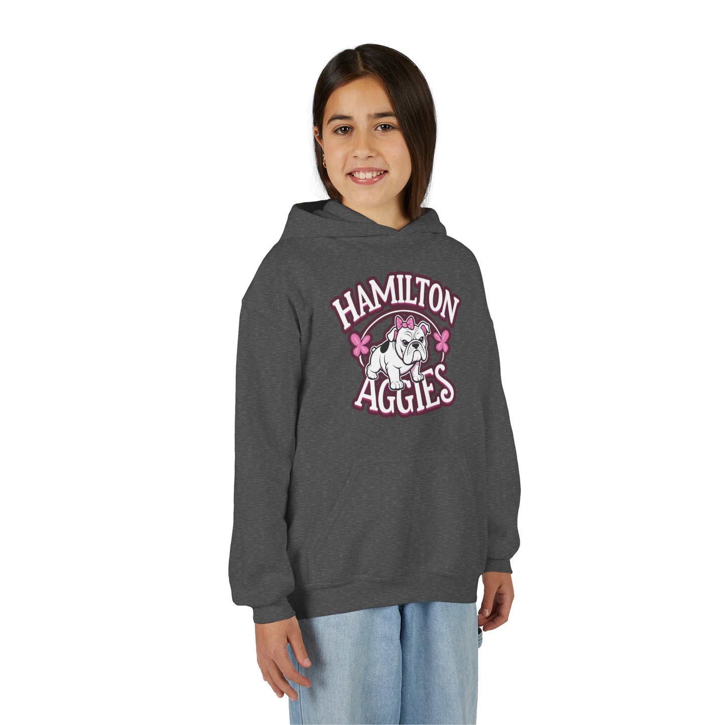 Youth Hooded Sweatshirt \ Hamilton Aggies \ HAG4