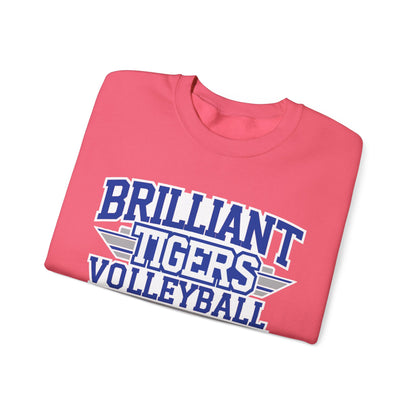 Adult Crewneck Sweatshirt \ Brilliant Tigers Volleyball \ BTV2